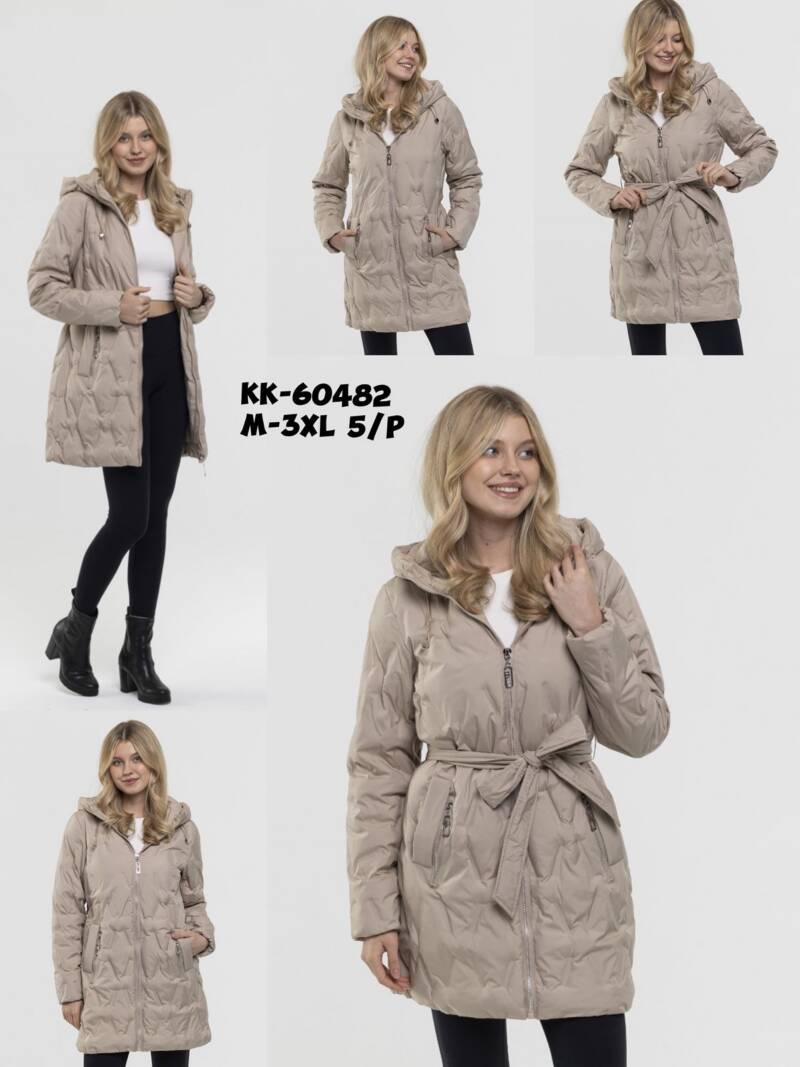 Kurtki damskie cienki Roz S-2XL, 1 Kolor Paczka 5 szt